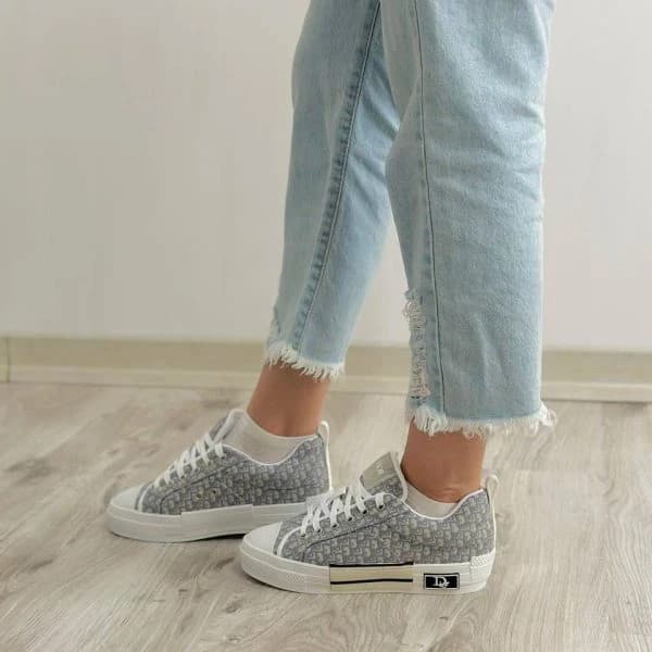 کفش اسنیکر دیور اصلی زنانه dior sneaker b23 low top