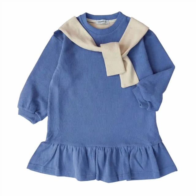 تونیک بافت دخترانه آبی