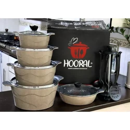 سرویس قابلمه17 پارچه چدن هورال تک و عمده کد G5180