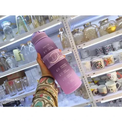 قمقمه نی دار 1000میلی لیتری MOTION  کد E727 تک و عمده