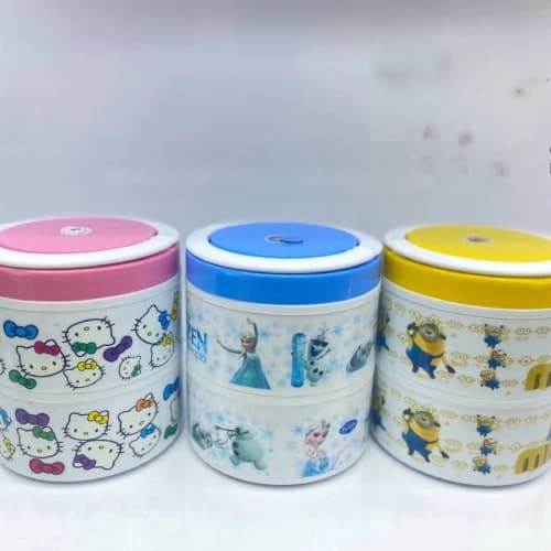 پخش ظرف غذای کودک دو طبقه داخل استیل تک و عمده کدZ1716