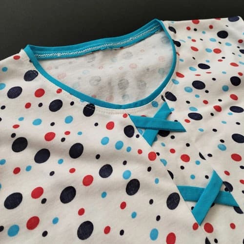 ست تیشرت و شلوارک زنانه طرح ضربی