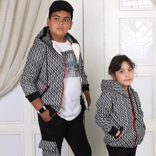 سویشرت  داخل خز بچگانه فندی