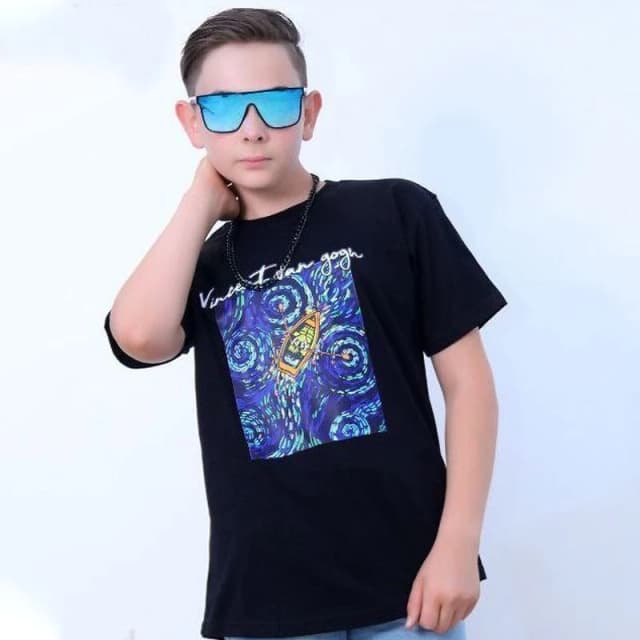 تیشرت پسرانه مشکی محرمی