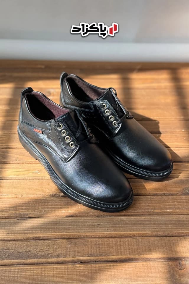 کفش رسمی و پرسنلی مردانه کیمیا مدل پوریا بندی