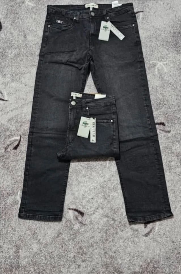 شلوار لی راسته اورجینال برند لاگوست/Lacoste سایز 40 تا 50 /پارچه کش.Pull&bear