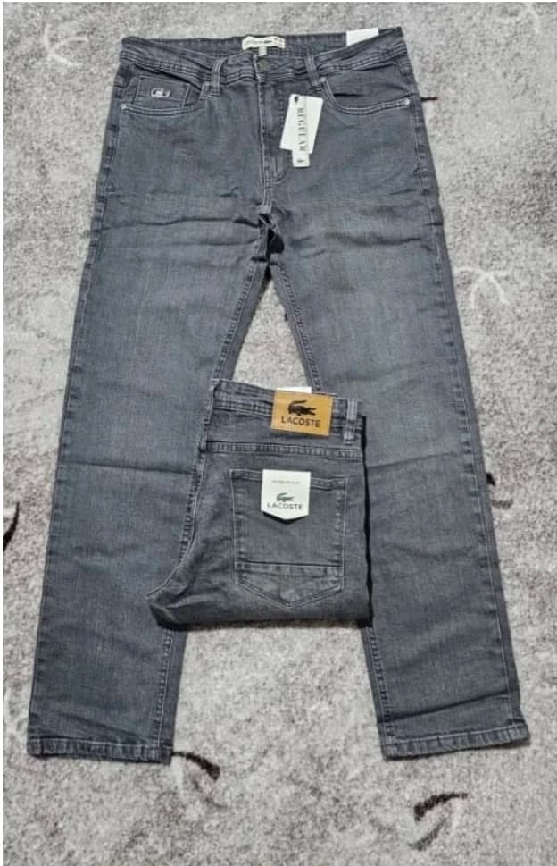 شلوار لی راسته اورجینال برند لاگوست/Lacoste سایز 40 تا 50 /پارچه کش.Pull&bear