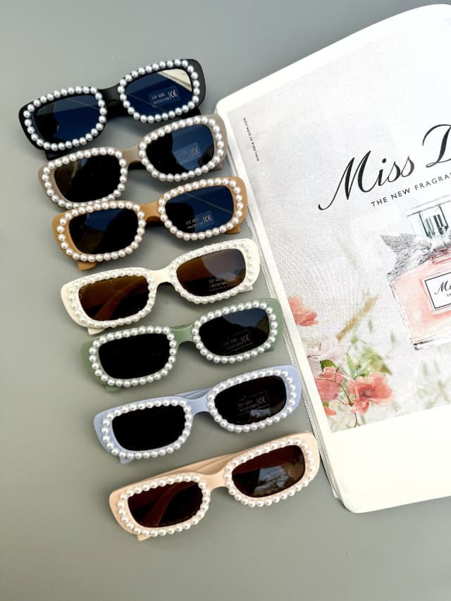 عینک شیک وارداتی مرواریدی