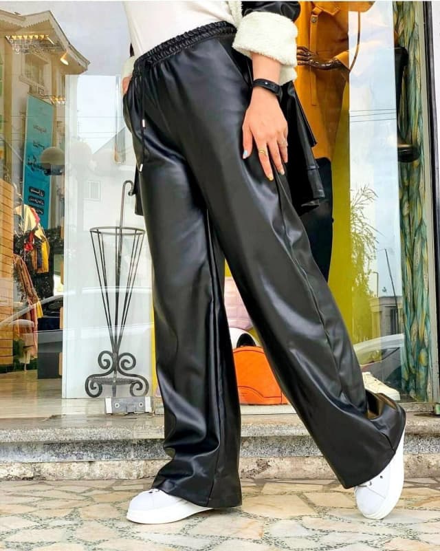 شلوار بگ چرم مهسانبسیار جذاب