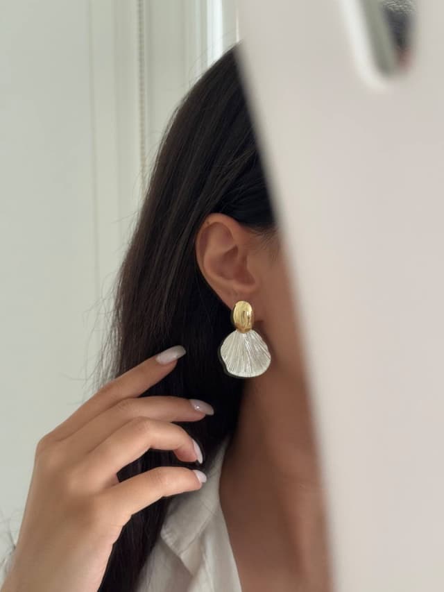 گوشواره صدفی یونیکورن