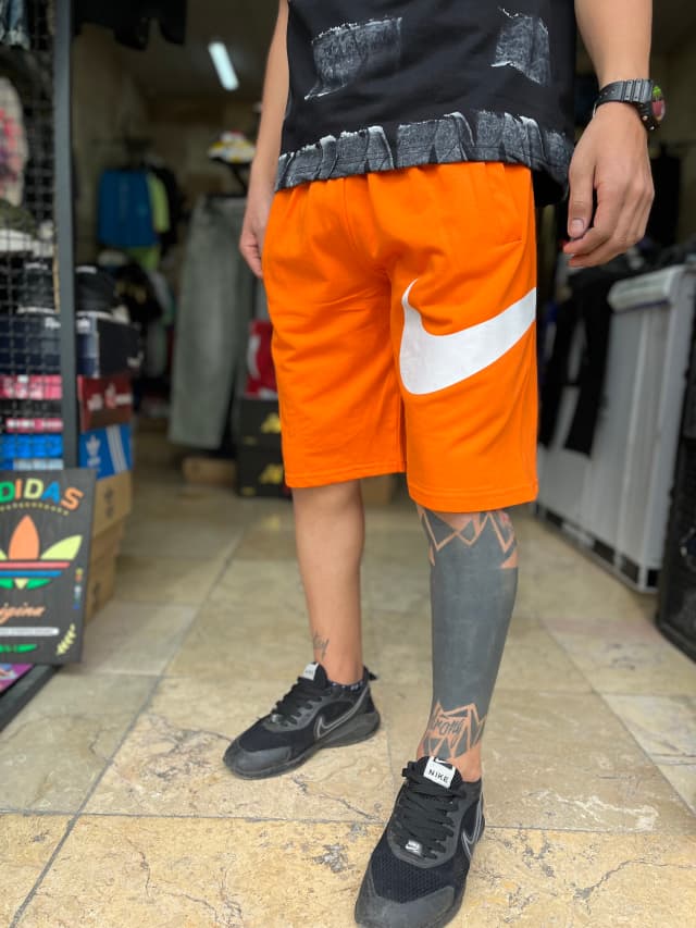 شلوارک نارنجی اسپرت