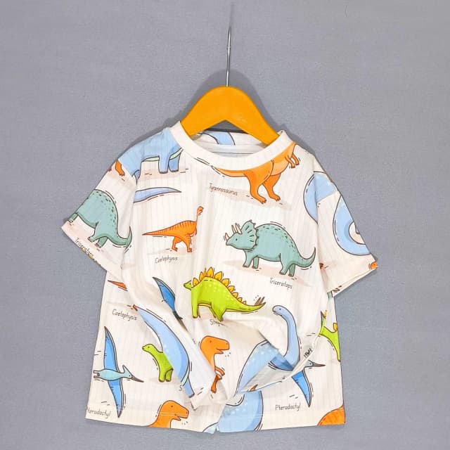 تیشرت و شلوارک/دایناسور رنگی