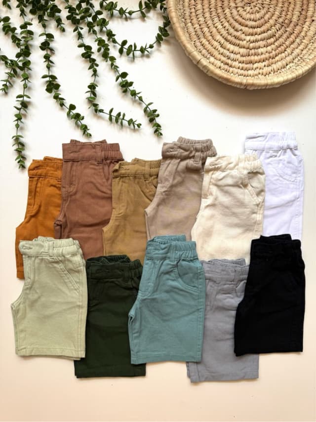 شلوارک کتان بچگانه