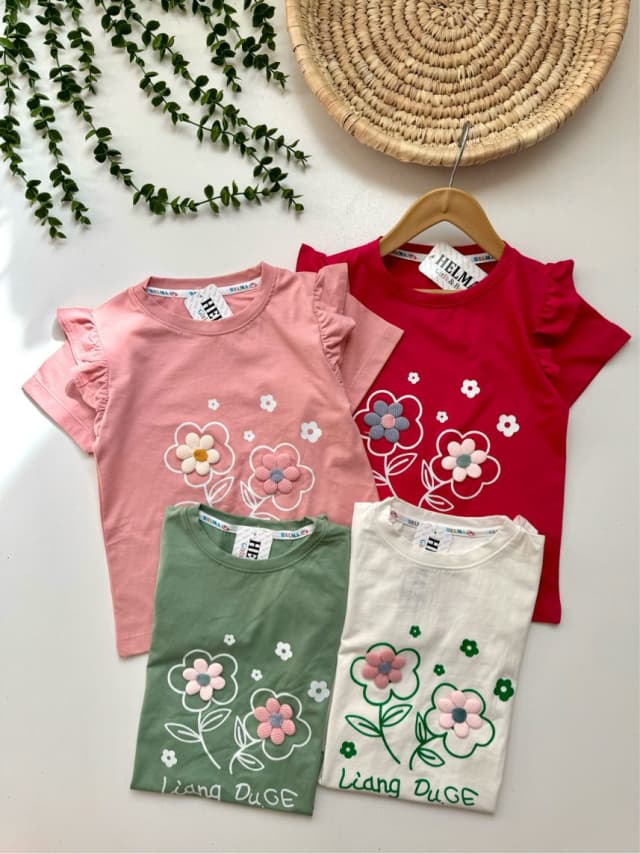 تیشرت گل گلی سایز ۴۵ تا ۶۰ حلما