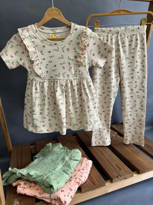 پیراهن شلوار  دخترانه