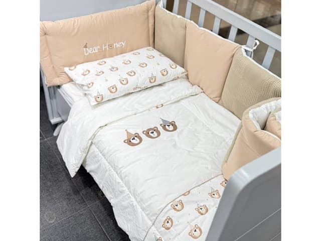 سرویس تخت خواب نوزادی طرح خرس تولد نسکافه ای الا ELA