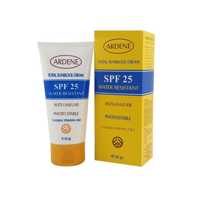 کرم ضد آفتاب آردن SPF 25 وزن 50 گرم – بی رنگ