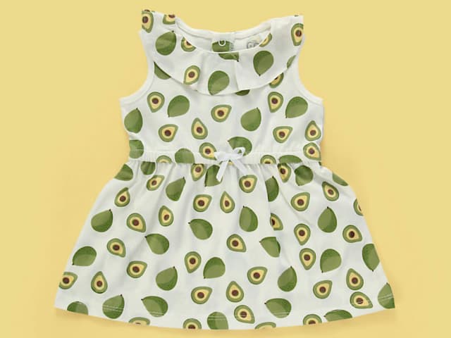 پیراهن نوزادی دخترانه طرح آواکادو شابن shabenbaby