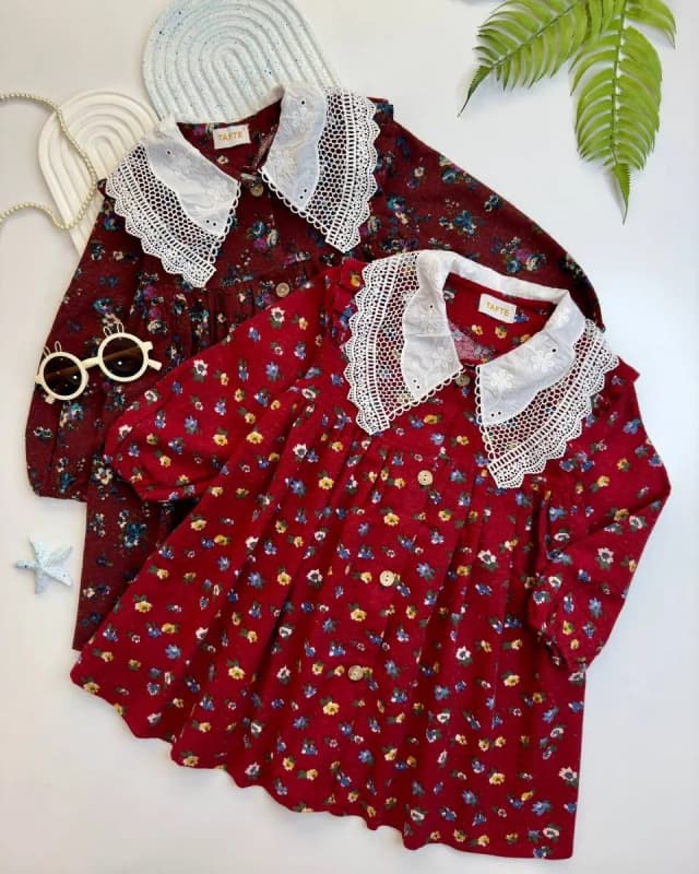 پیراهن دلبرونه گلگلی یلدایی️