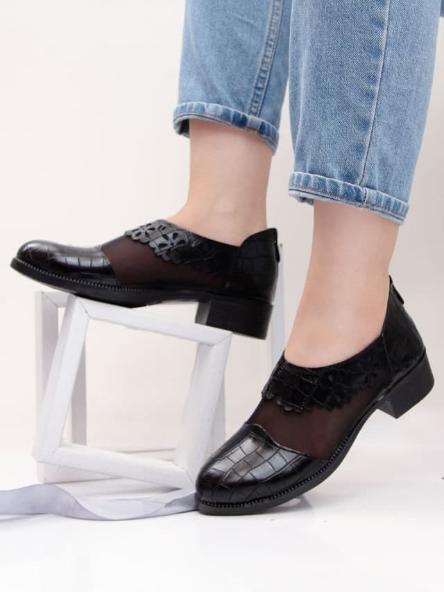 کفش مجلسی توری زنانهds00494