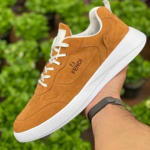 کفش مردانه فندی رنگ شتری اشبالت جدید و ترند