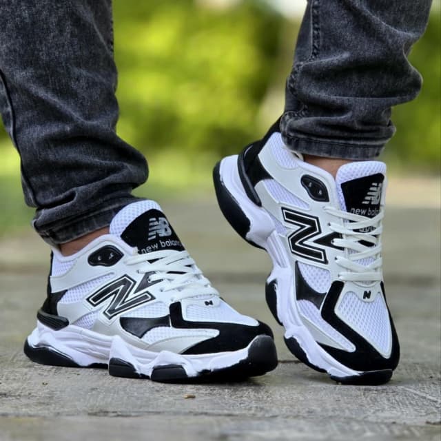 فروش باورنکردنی کفش کتونی مردانه و پسرانه مدل نیوبالانس رنگ سفید مشکی یه کار جدید و با کیفیت عالی با ارسال رایگان
