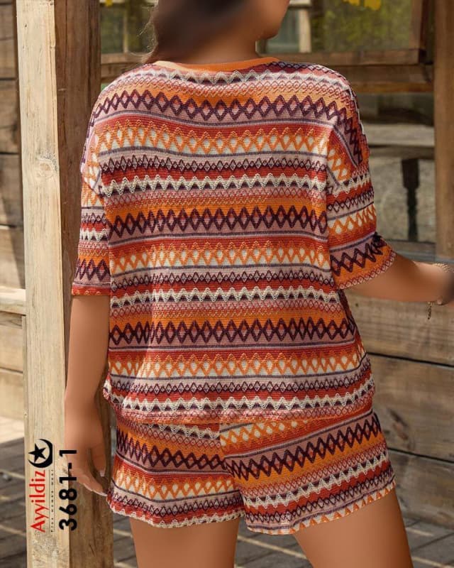 تاپ شورت راحتی سایز بزرگ